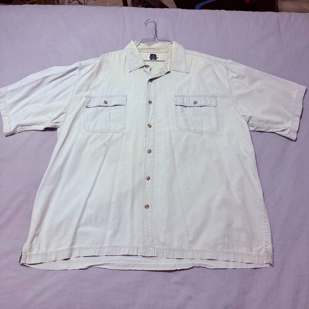 Magellan Outdoors Sea Foam Green Button-Up Shirt